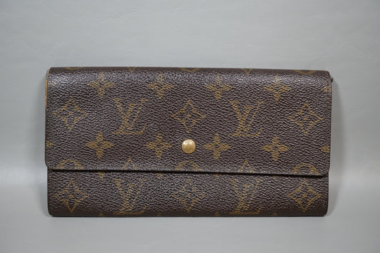 Louis Vuitton Monogram Pochette Porte Monnaie Credit Long M61723 Wallet