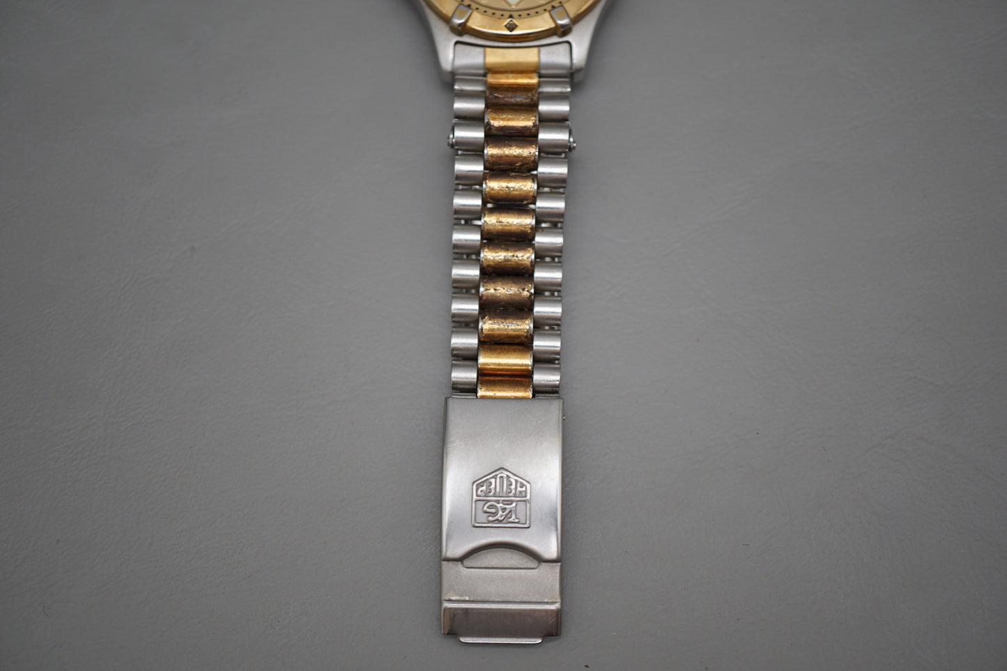 Vintage Tag Heuer 2000 964.013 Two Tone Gold Dial Professional Quartz Watch