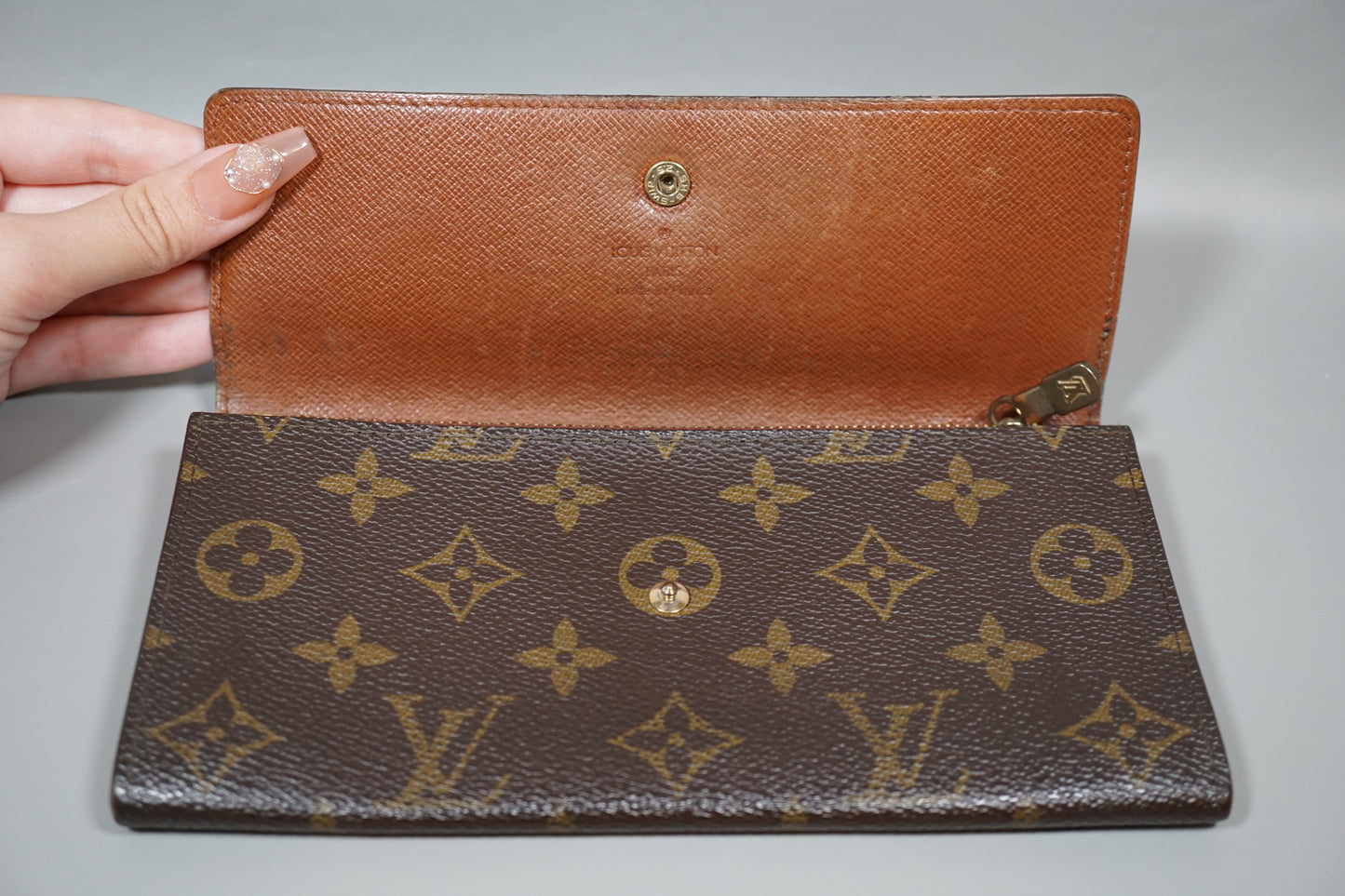 Louis Vuitton Monogram Pochette Porte Monnaie Credit Long M61723 Wallet