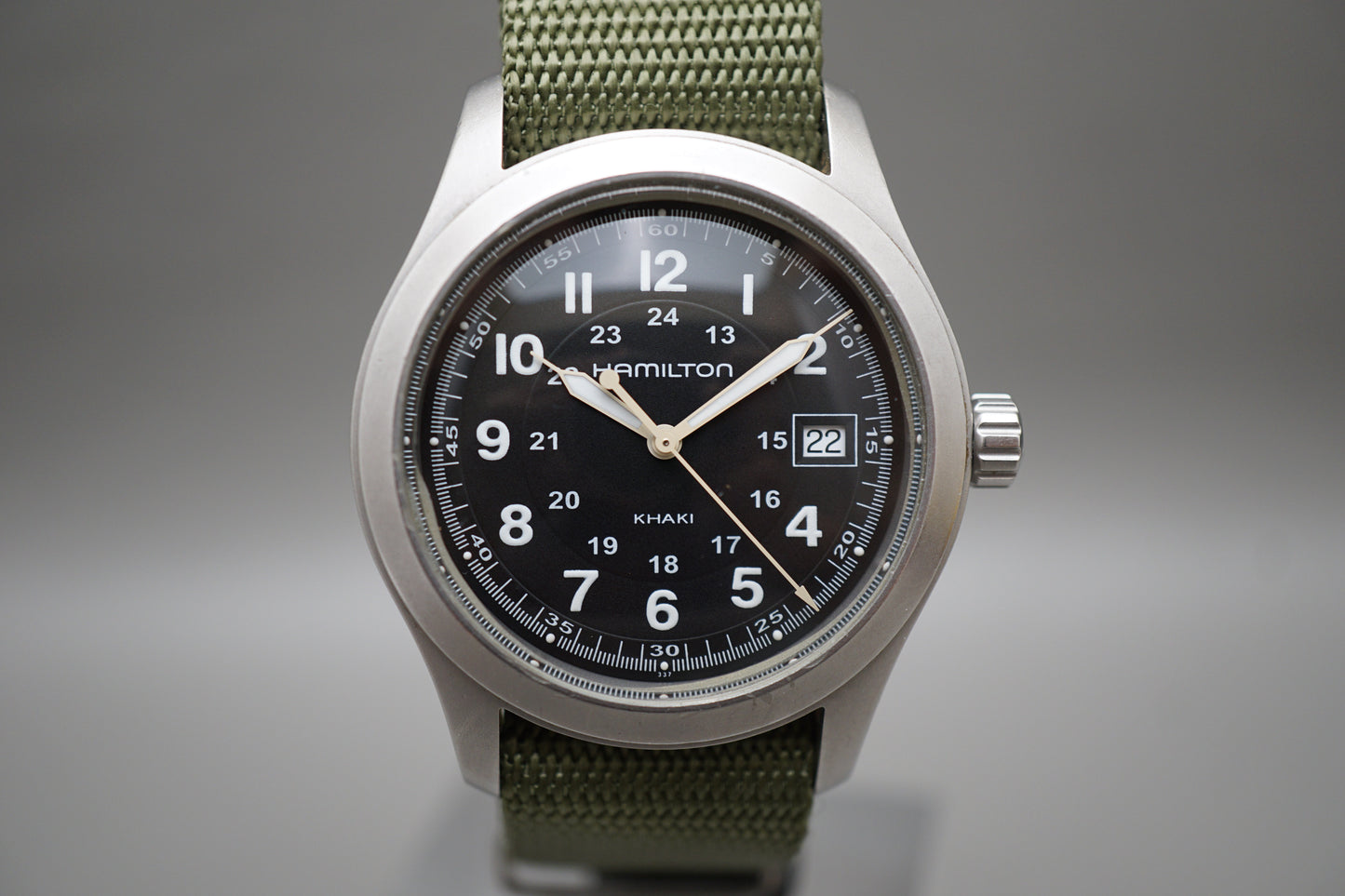 Hamilton Khaki H684811 Field 38mm Black Dial Quartz Field Watch