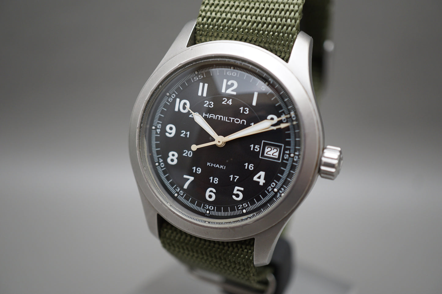 Hamilton Khaki H684811 Field 38mm Black Dial Quartz Field Watch