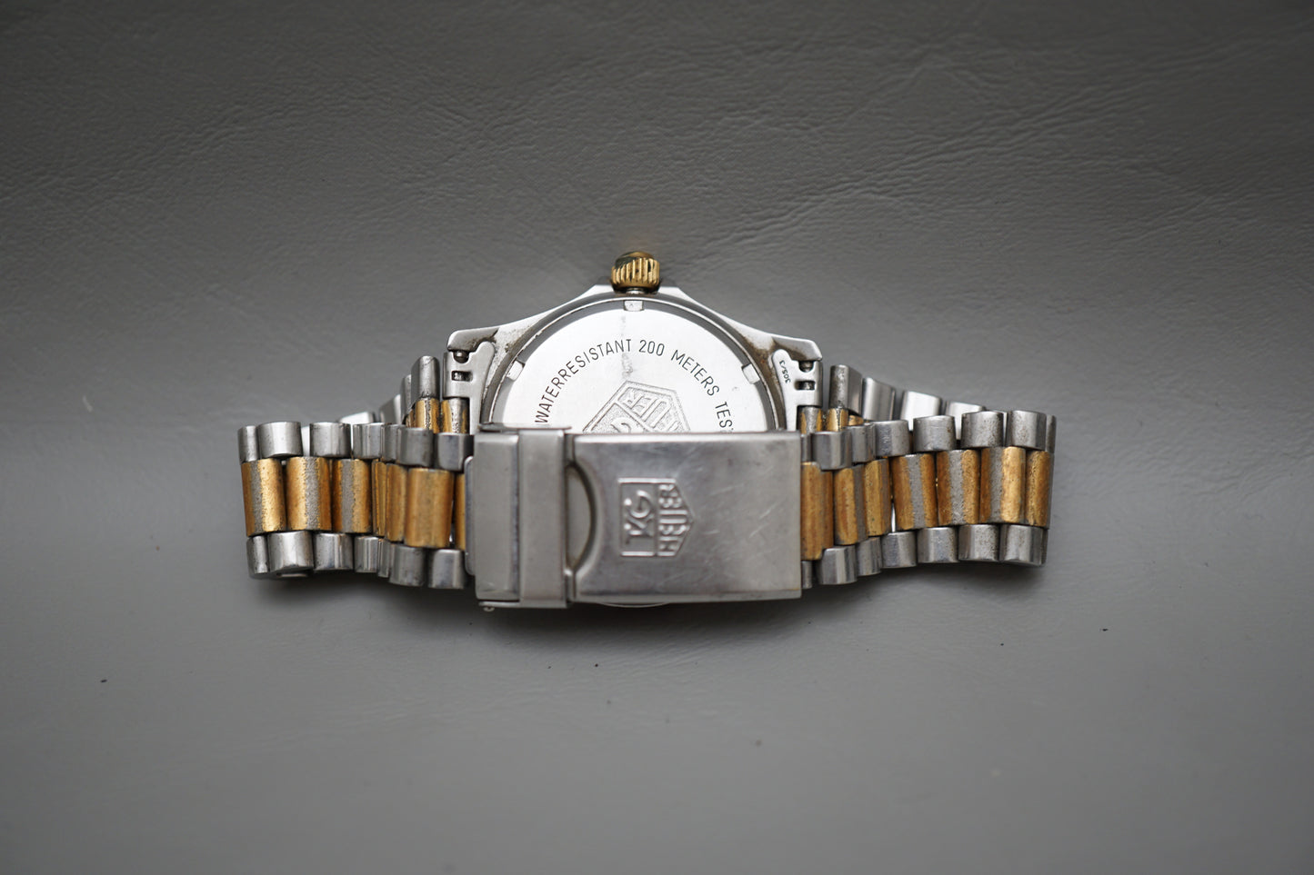 Vintage Tag Heuer 2000 964.013 Two Tone Gold Dial Professional Quartz Watch