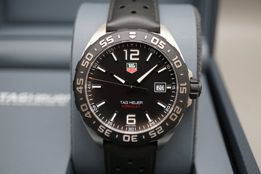 Tag Heuer Formula 1 WAZ1110.FT8023 Black Dial Rubber Strap Quartz Watch