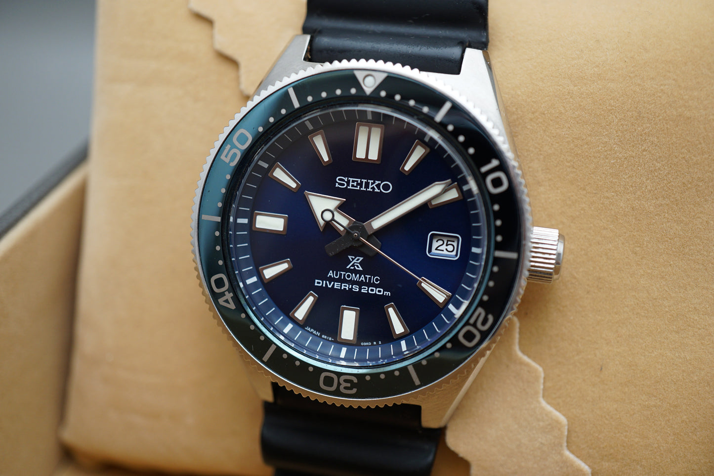 Seiko Prospex SBDC053 6R15 Blue Dial Divers 62MAS Reissue Automatic Watch