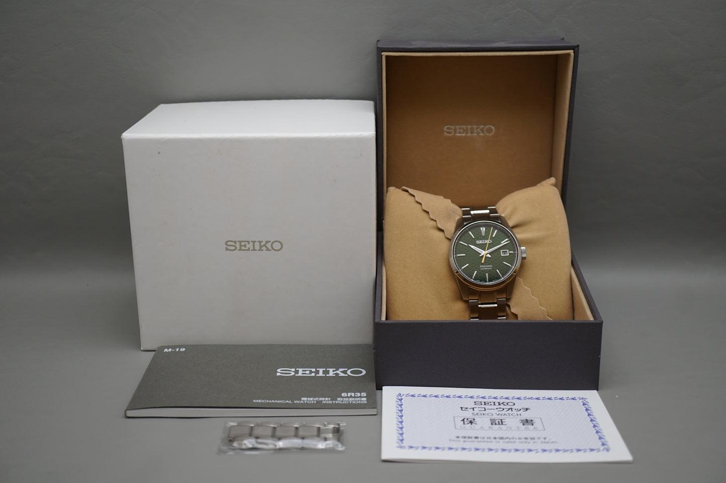 Seiko Presage SARX079 6R35 Sharp Edged Tokiwa Green Dial Automatic Watch