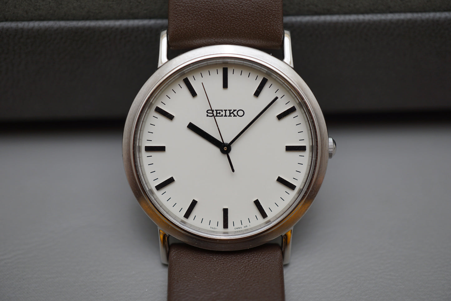 Unworn Seiko 7N01-0BH0 White Dial Riki Watanabe JDM Classic Quartz Watch