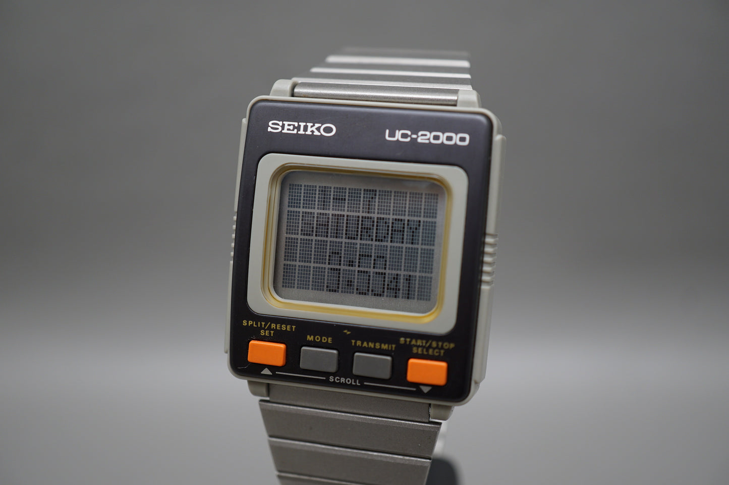 Vintage 1983 Seiko UW01-0010 UC-2000 Information System Digital 'Smart" Watch