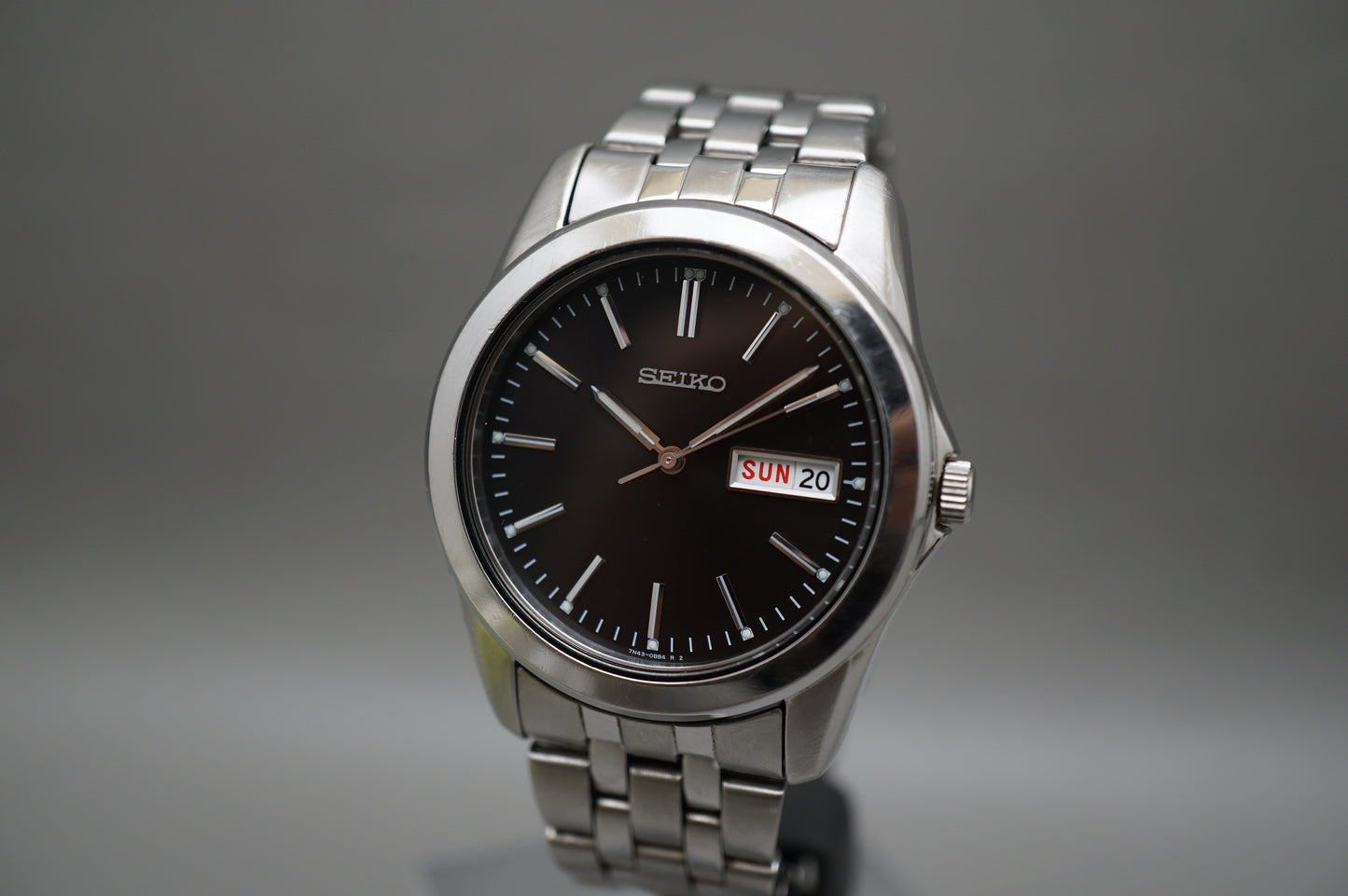 Seiko Spirit SCXC013 7N43 Standard Universal Black Dial Quartz Watch
