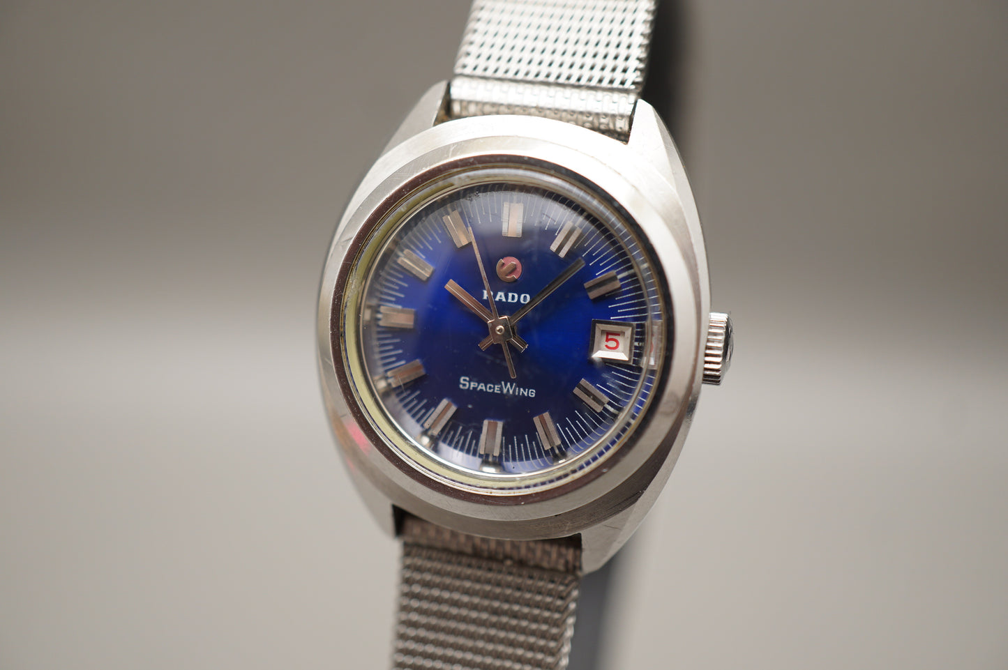 Vintage Rado SpaceWing Blue Dial Ladies Swiss Automatic Watch