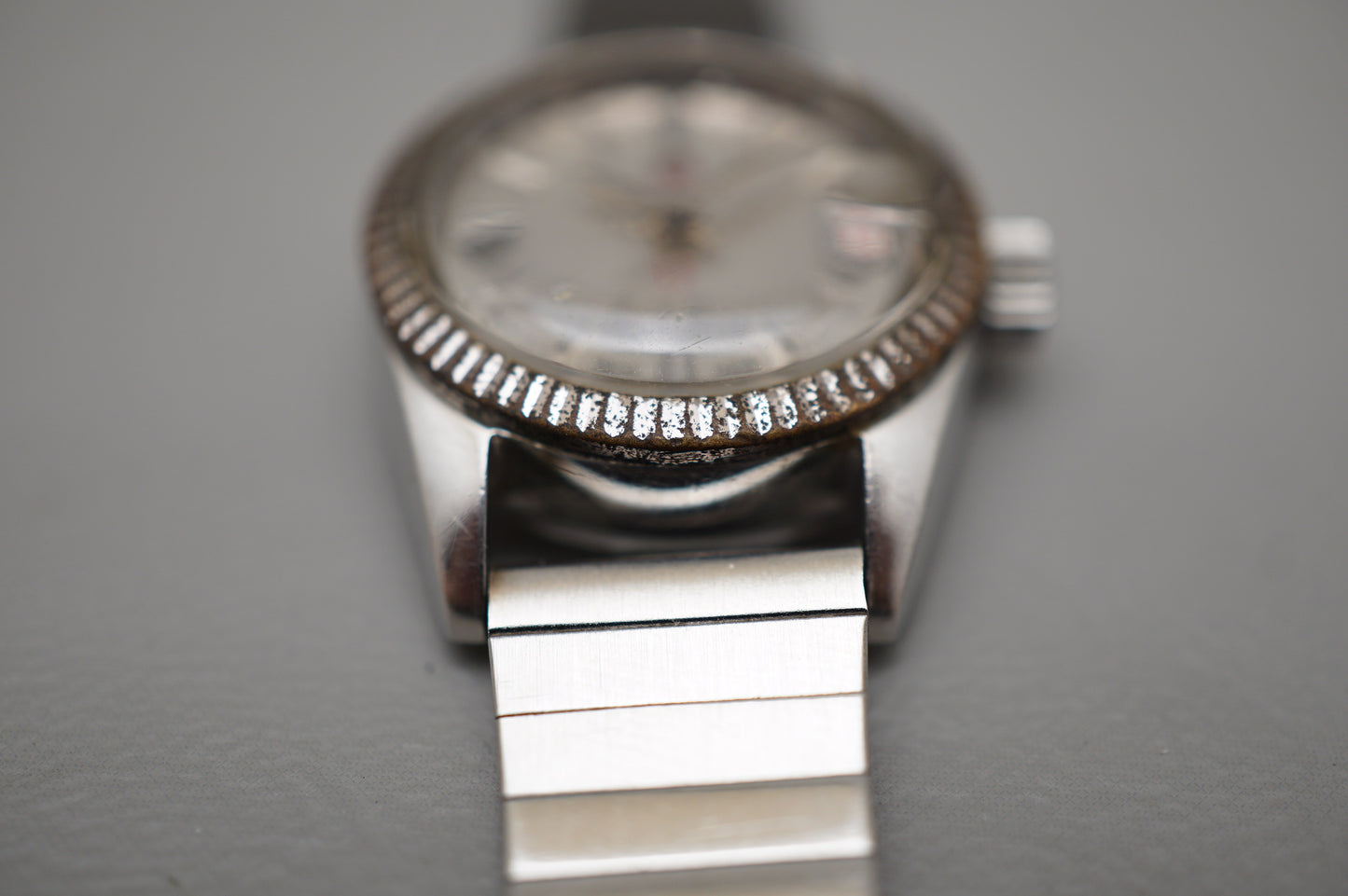 Vintage Rado Purple Horse 779-1 Silver Dial Date Swiss Ladies Automatic Watch