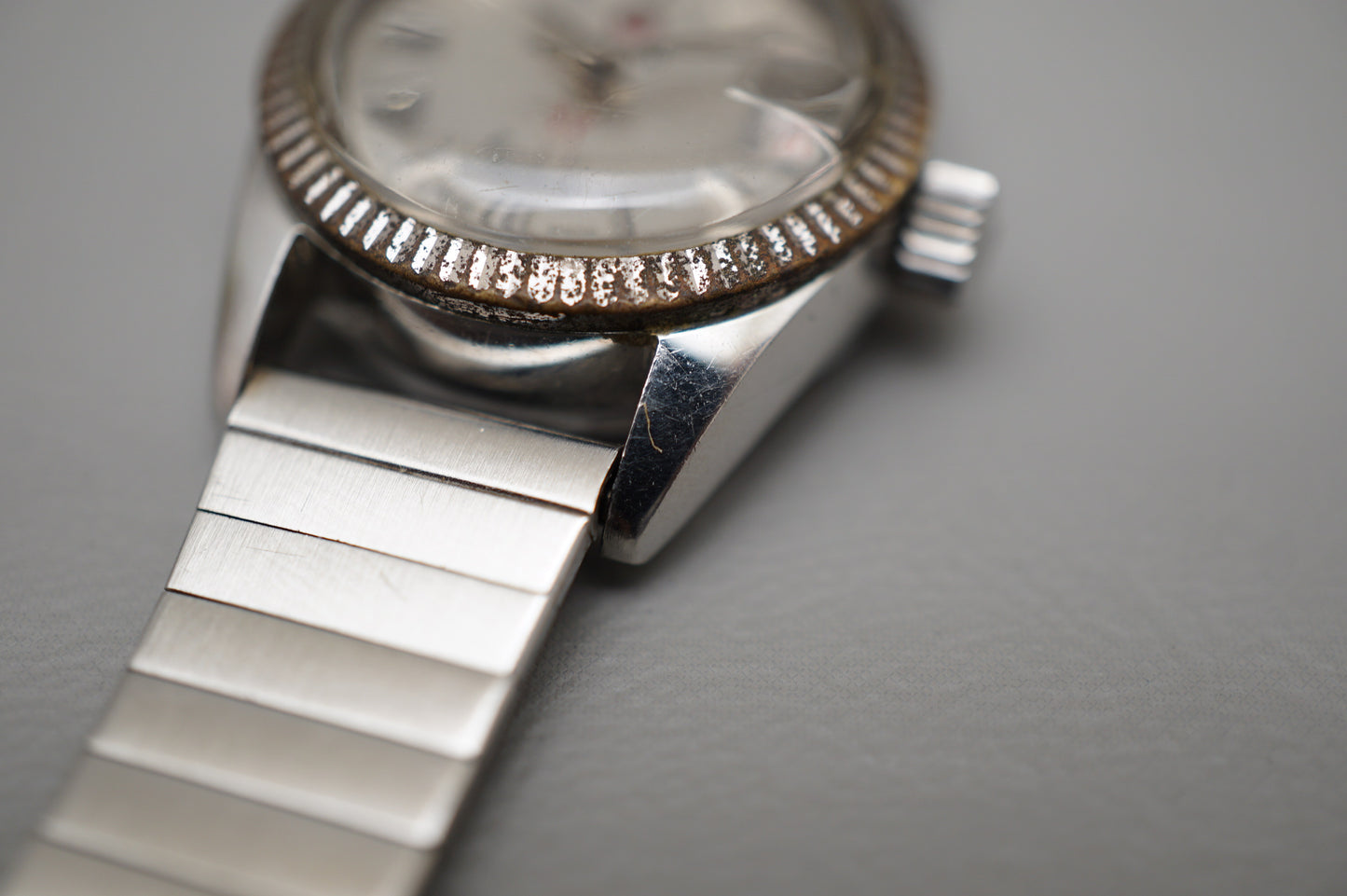 Vintage Rado Purple Horse 779-1 Silver Dial Date Swiss Ladies Automatic Watch