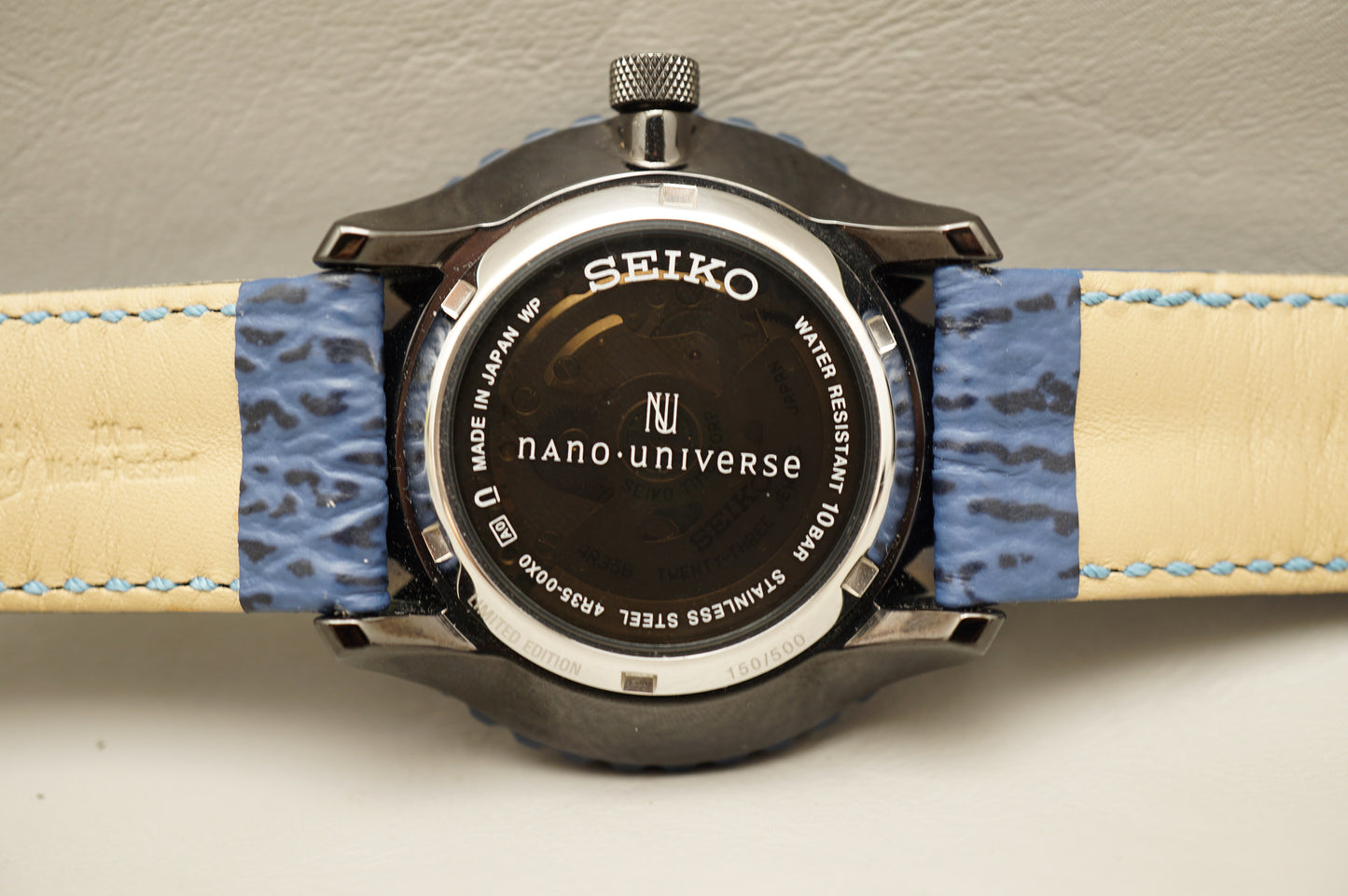 Seiko Spirit SCVE033 4R35 Nano Universe Limited JDM Blue Ghost Automatic Watch