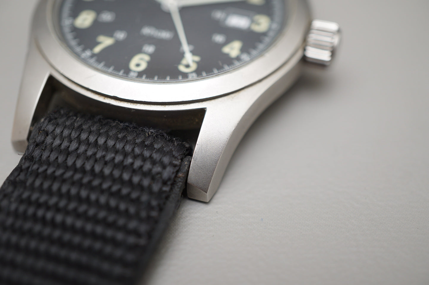 Hamilton Khaki 000092 Field Black Dial Swiss ETA Quartz 42mm Field Watch