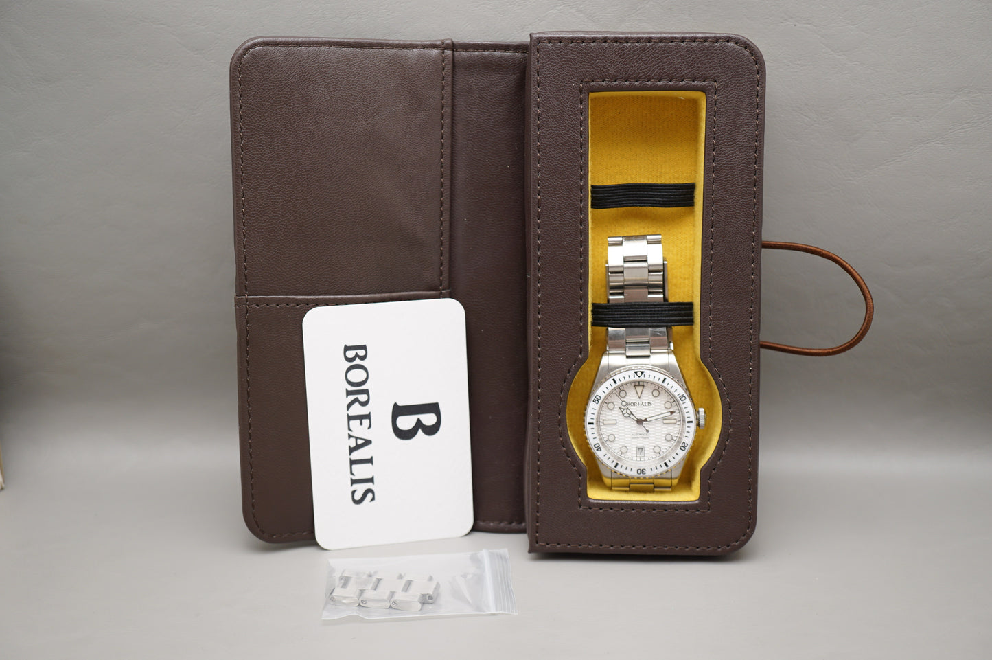 Borealis Bull Shark V2 BBSV2BB Miyota 9015 White Dial Automatic Watch