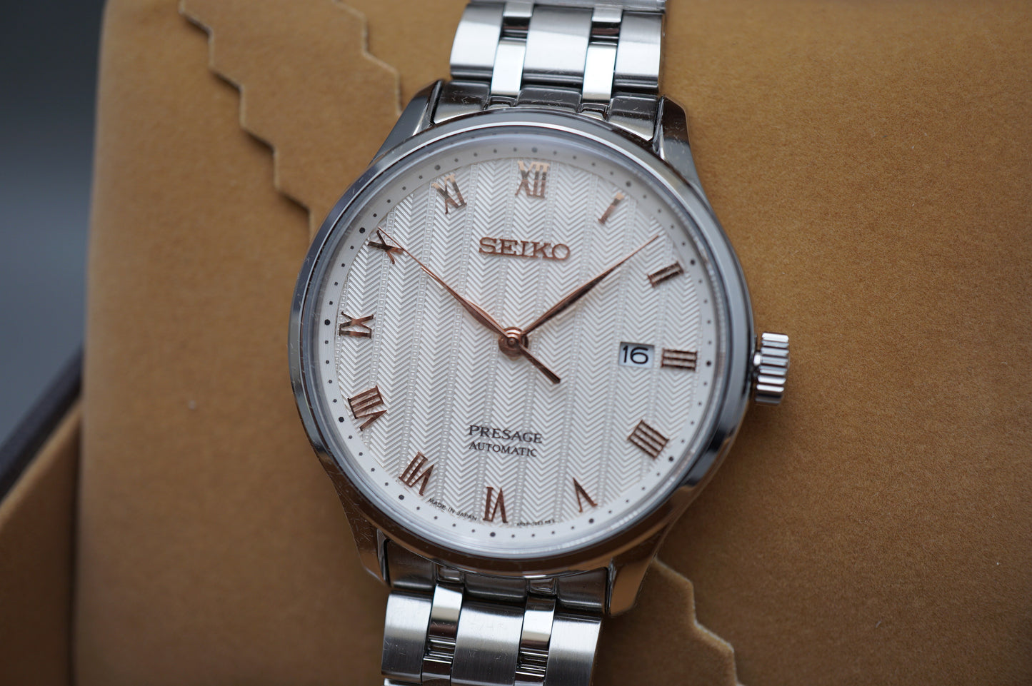 New Seiko Presage SARY185 4R35 Zen Garden Sakura Automatic Watch