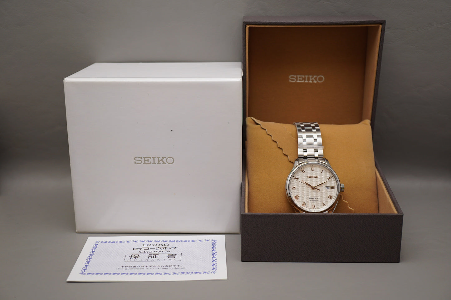 New Seiko Presage SARY185 4R35 Zen Garden Sakura Automatic Watch