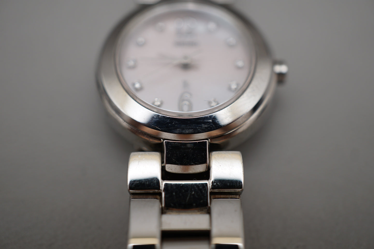Seiko Pair Watch Set SBTM001 7B22 Titanium Solar SSVY053 Stainless Quartz Watch