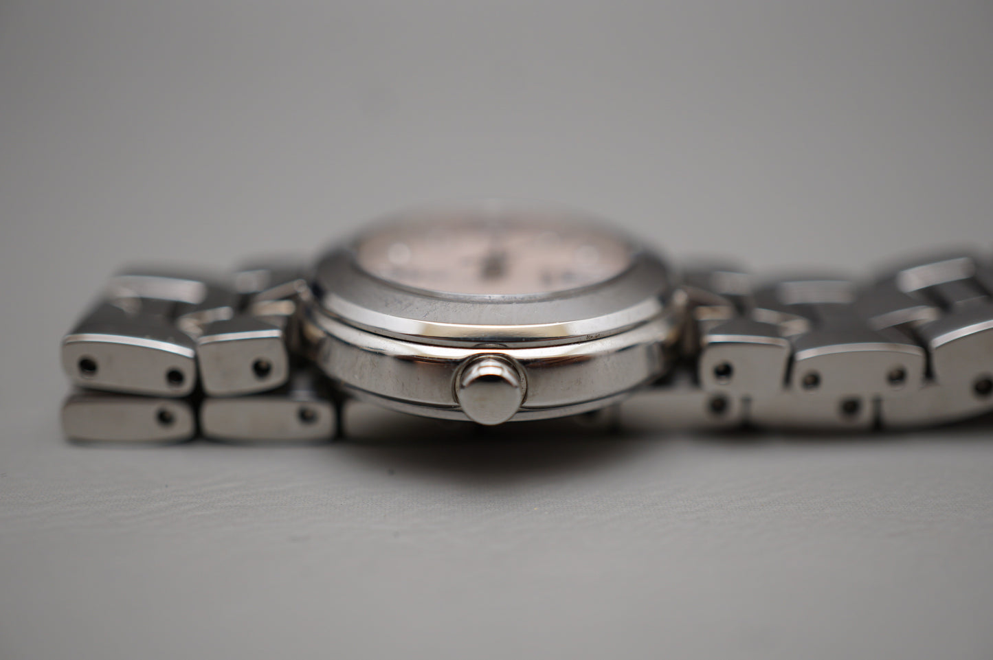 Seiko Pair Watch Set SBTM001 7B22 Titanium Solar SSVY053 Stainless Quartz Watch