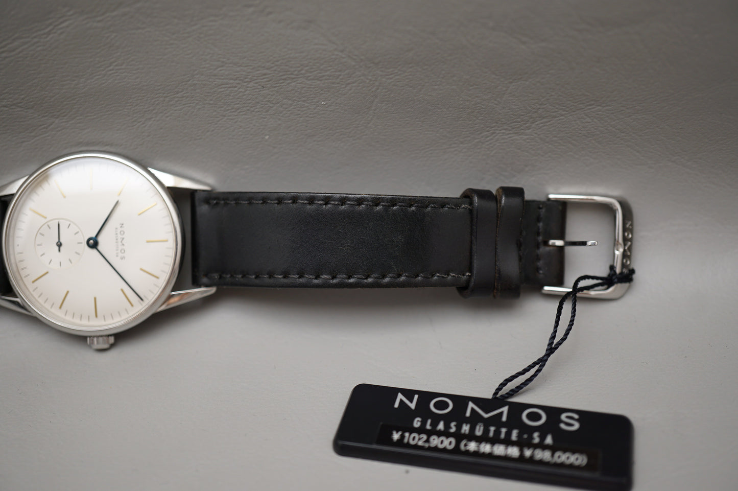 Nomos Glashutte ORI171W2 Orion Silver Dial Handwound Mechanical Watch Germany