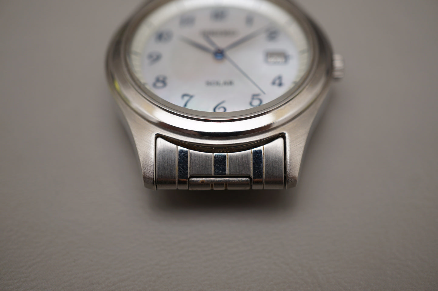 Seiko Spirit SBPN059 V147 36mm Pearled Dial JDM Solar Quartz Watch