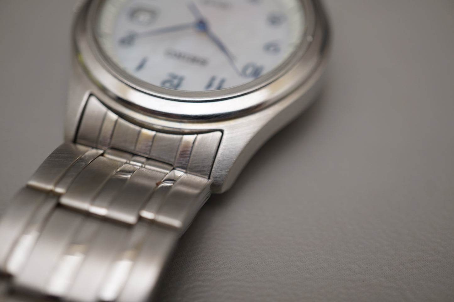 Seiko Spirit SBPN059 V147 36mm Pearled Dial JDM Solar Quartz Watch