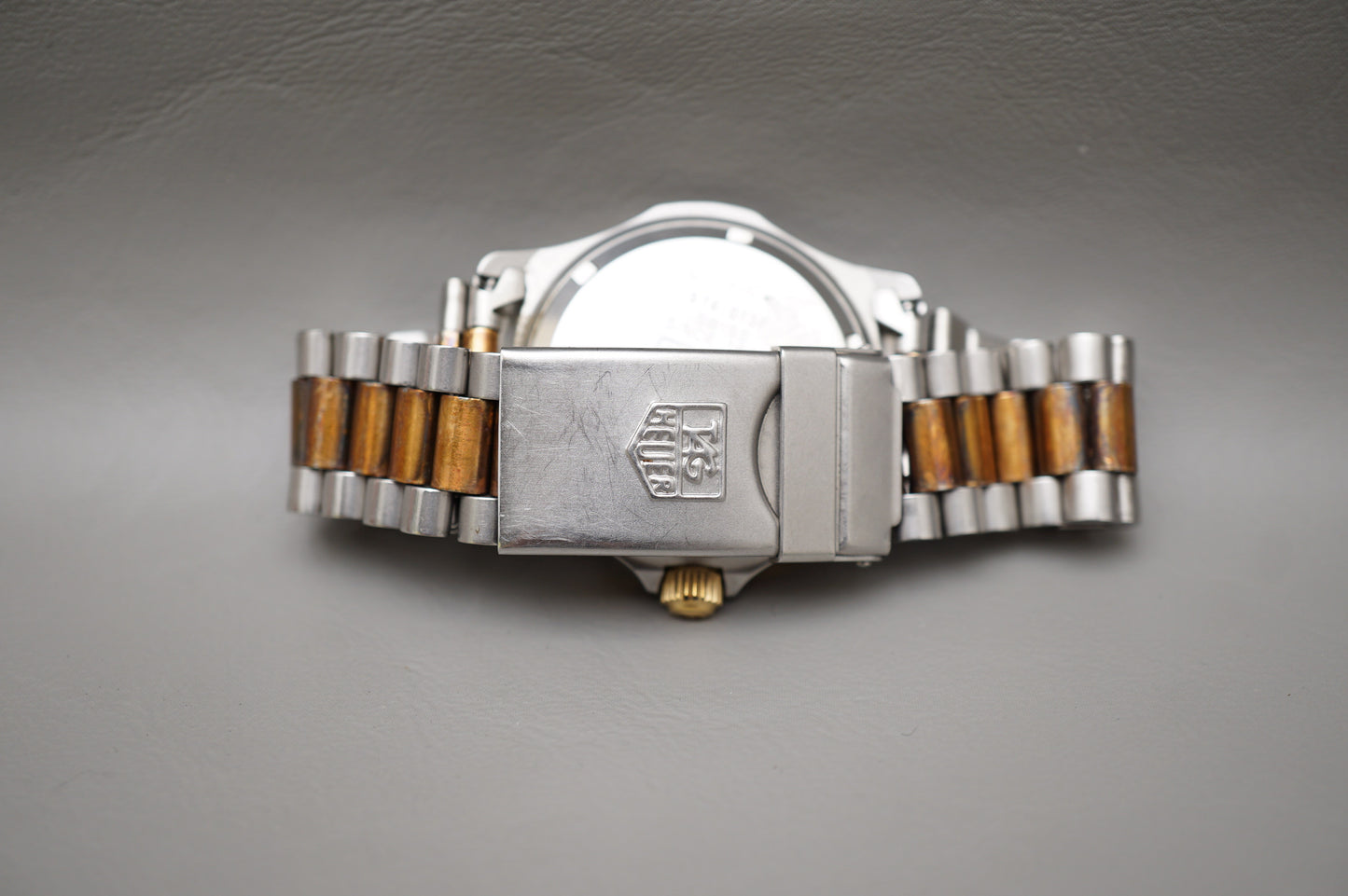Tag Heuer 2000 Professional 974.013F Gold Dial Two Tone 200M Quartz Watch