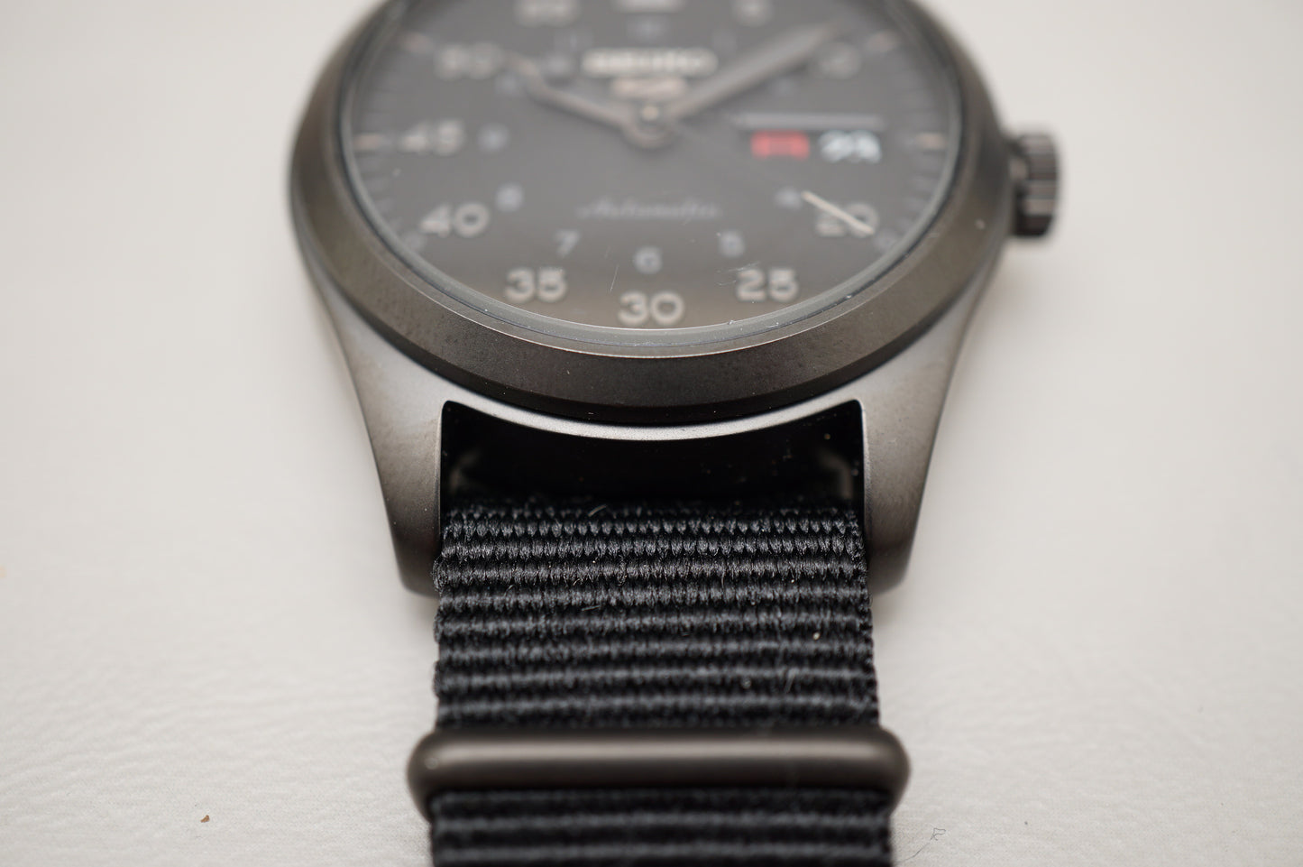 Seiko 5 Sports SBSA121 4R36 Field Street Style Blacked Out Automatic Watch