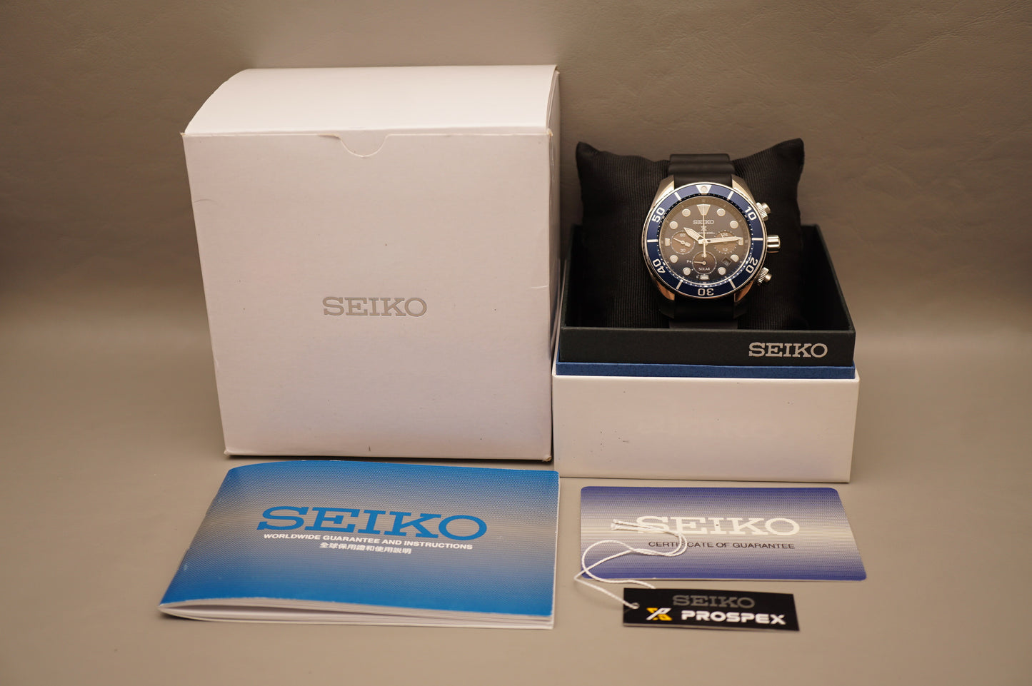 Seiko Prospex SSC759J1 V192 Blue Sumo Chronograph Solar Quartz Watch