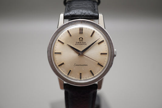 Vintage 1960s Omega Seamaster 165.003 Cal.552 White Dial Automatic Watch