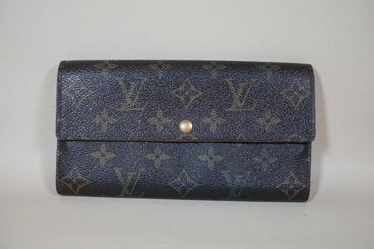 Louis Vuitton Monogram Porte Monnaie Credit Long M61725 Wallet