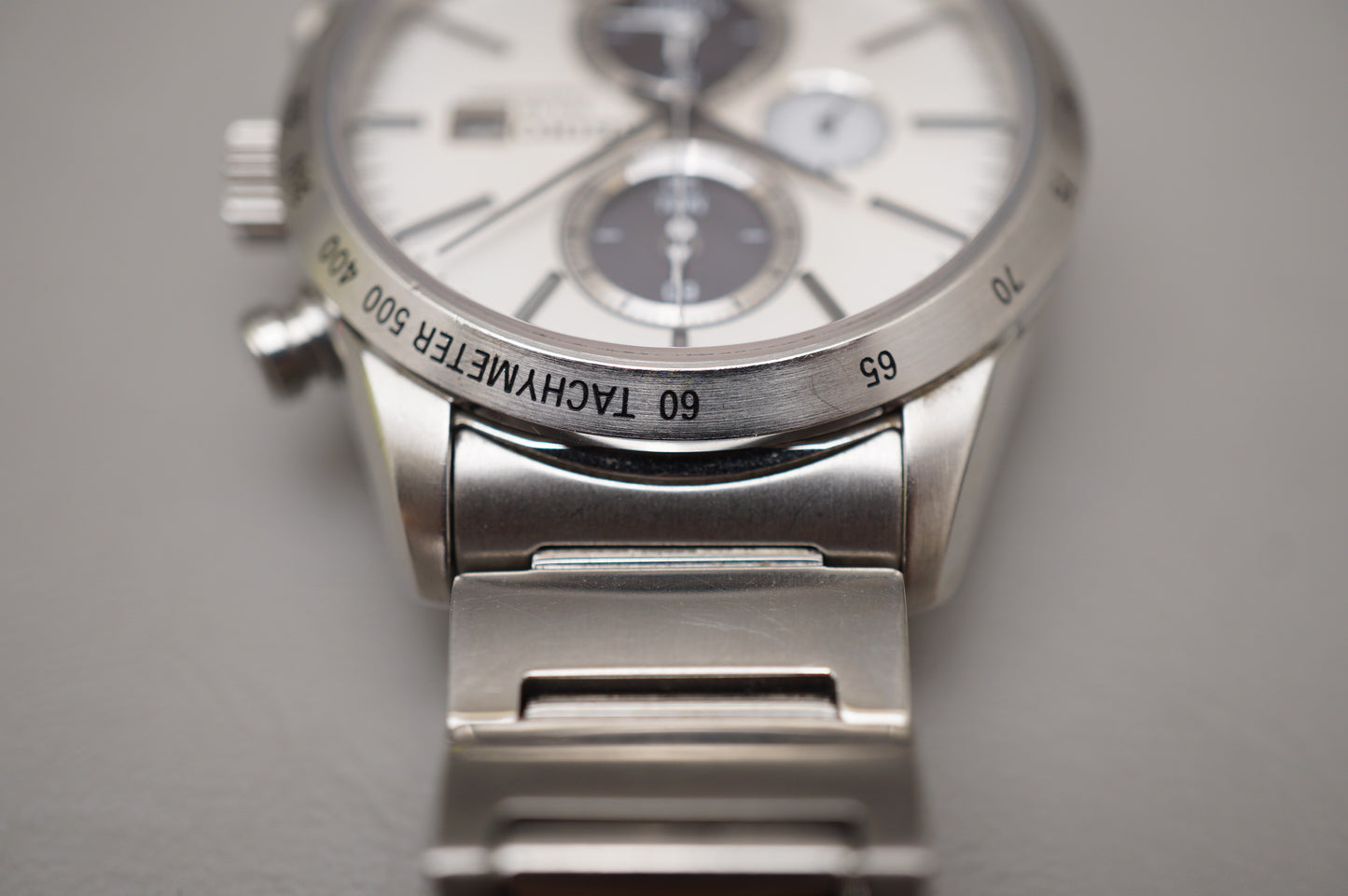 Seiko Spirit SBPY113 V172 JDM White Panda Dial Chronograph Solar Quartz Watch