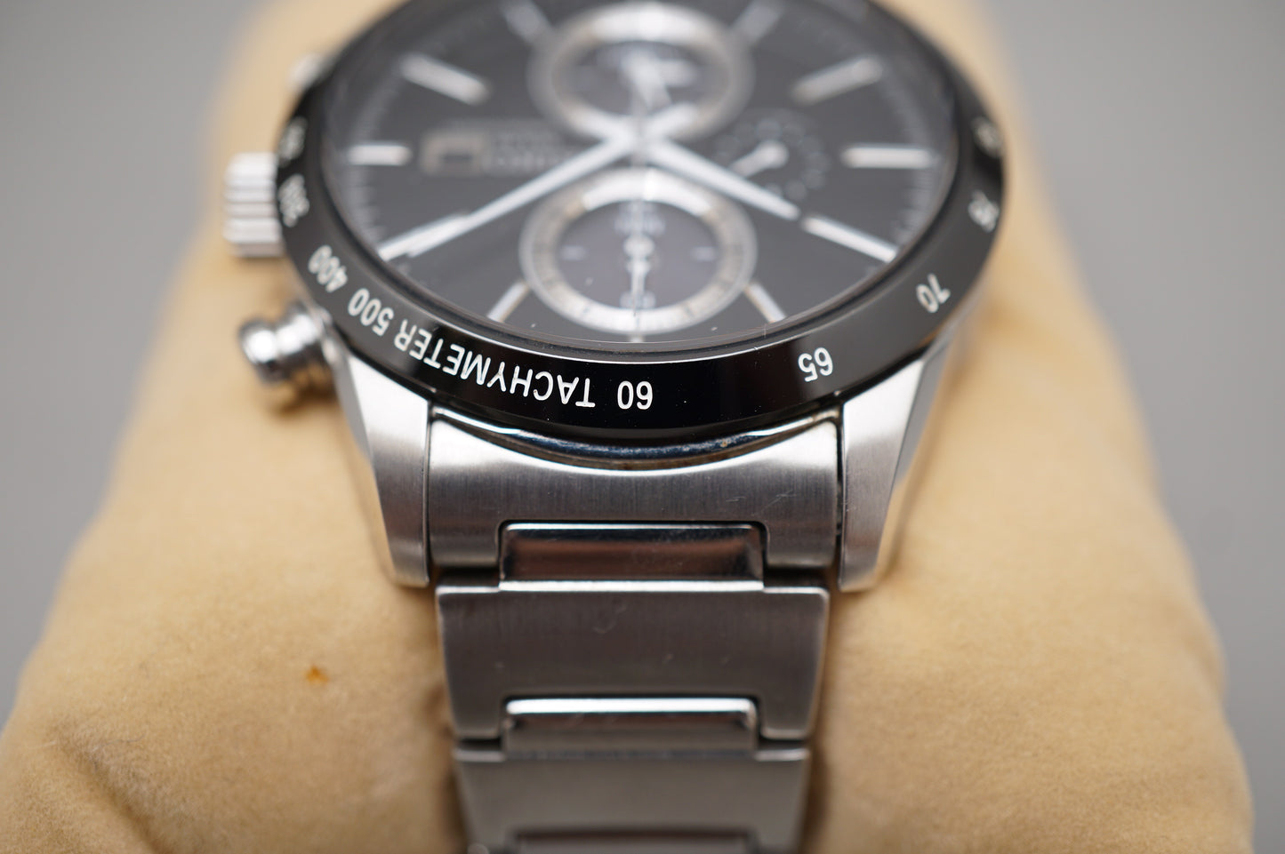Seiko Spirit SBPY119 V172 JDM Black Dial Chronograph Solar Quartz Watch