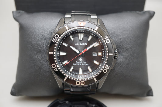 Citizen Eco-Drive E168-S116015 Black PVD Divers 200M Solar Quartz Watch