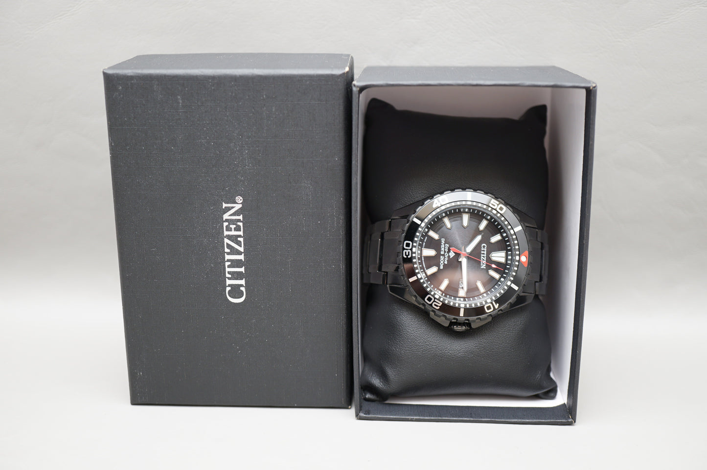 Citizen Eco-Drive E168-S116015 Black PVD Divers 200M Solar Quartz Watch