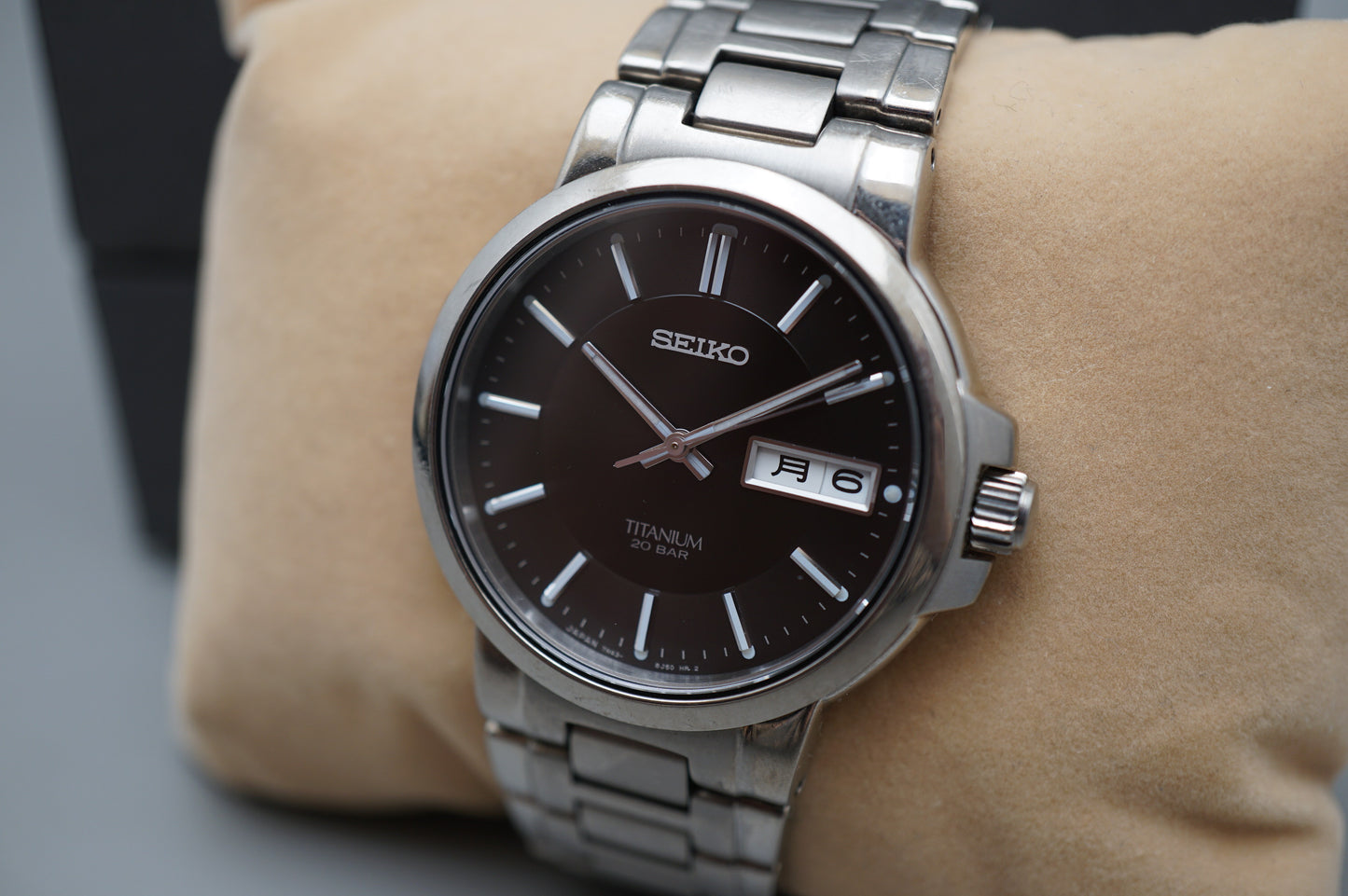 Seiko Spirit SCDC061 7N43 Black Dial JDM Titanium 20Bar Quartz Watch