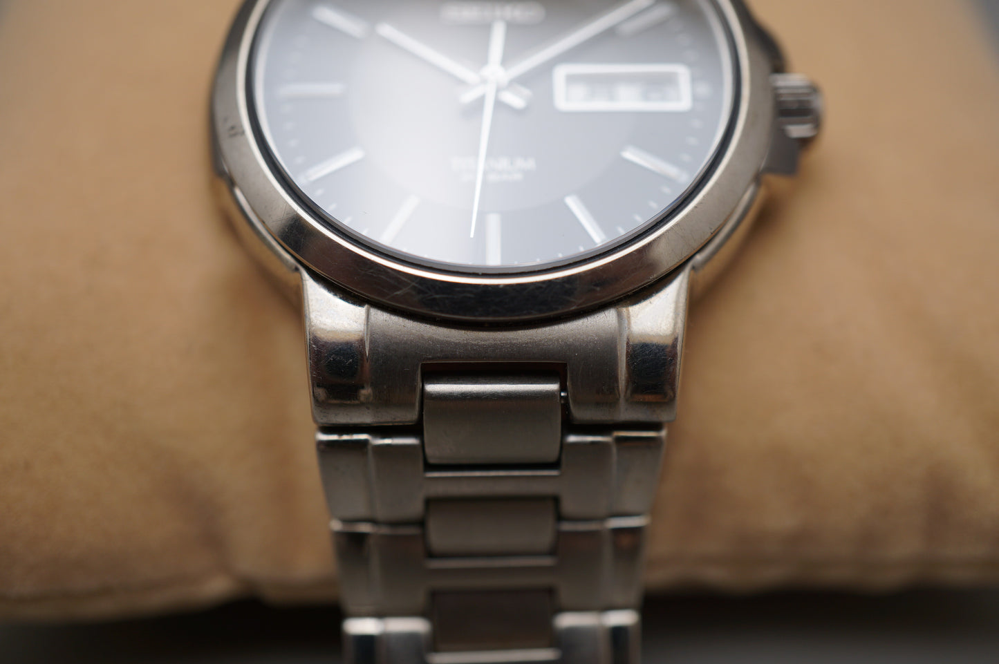 Seiko Spirit SCDC061 7N43 Black Dial JDM Titanium 20Bar Quartz Watch