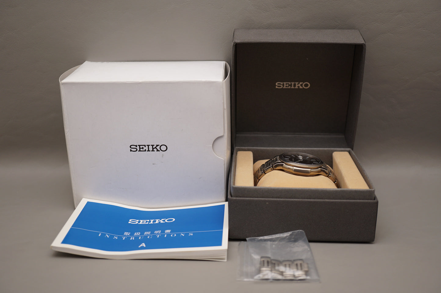 Seiko Spirit SCDC061 7N43 Black Dial JDM Titanium 20Bar Quartz Watch