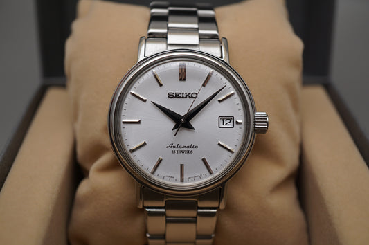 Seiko SARB027 6R15 Silver Dial 36.5mm Automatic Domed Crystal JDM Watch