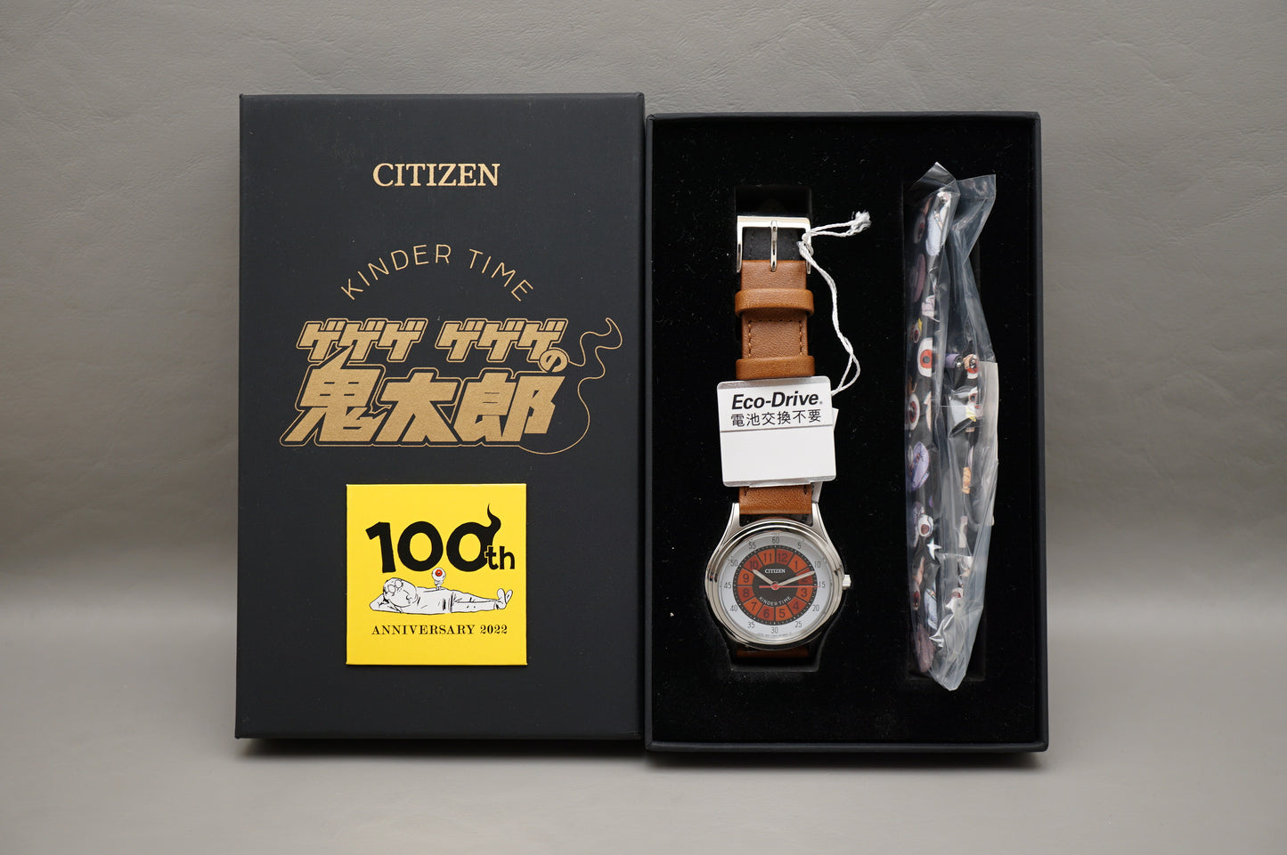 New Citizen BJ6540-42A Gegege No Kitaro Limited Kinder Time Solar Quartz Watch