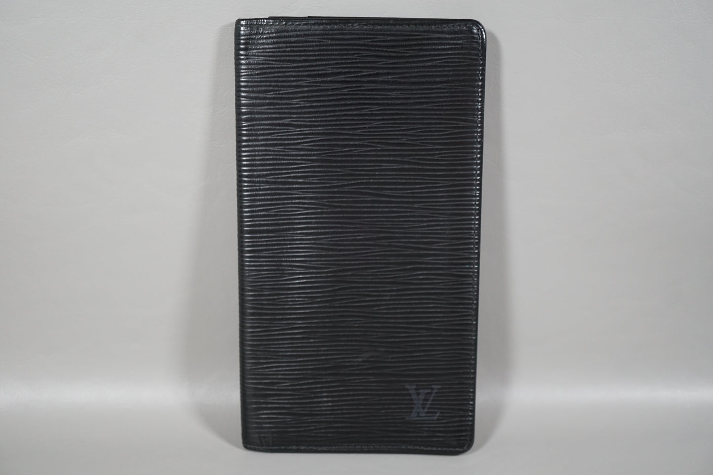 Louis Vuitton Black Epi Porto Cult Credit M63212 Wallet