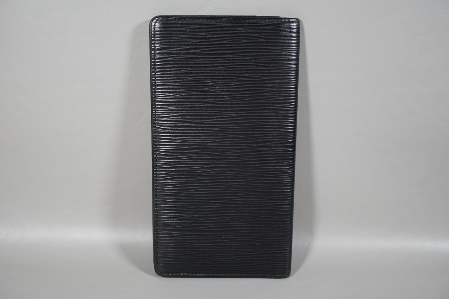 Louis Vuitton Black Epi Porto Cult Credit M63212 Wallet