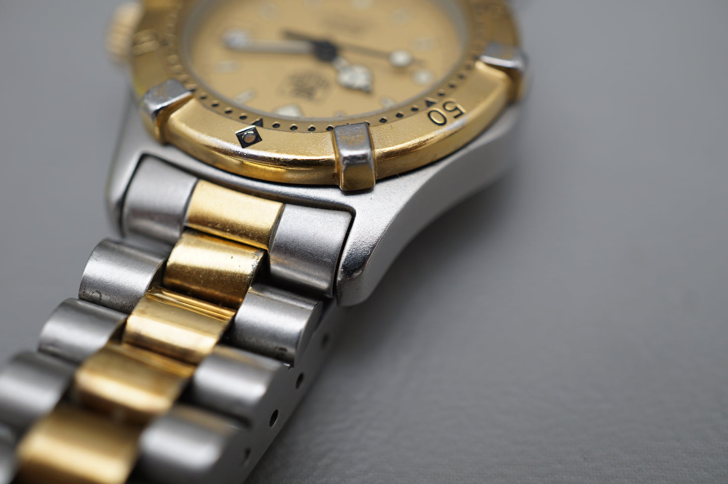 Tag Heuer 2000 964.008 Two Tone Gold Dial Professional Ladies Quartz Watch