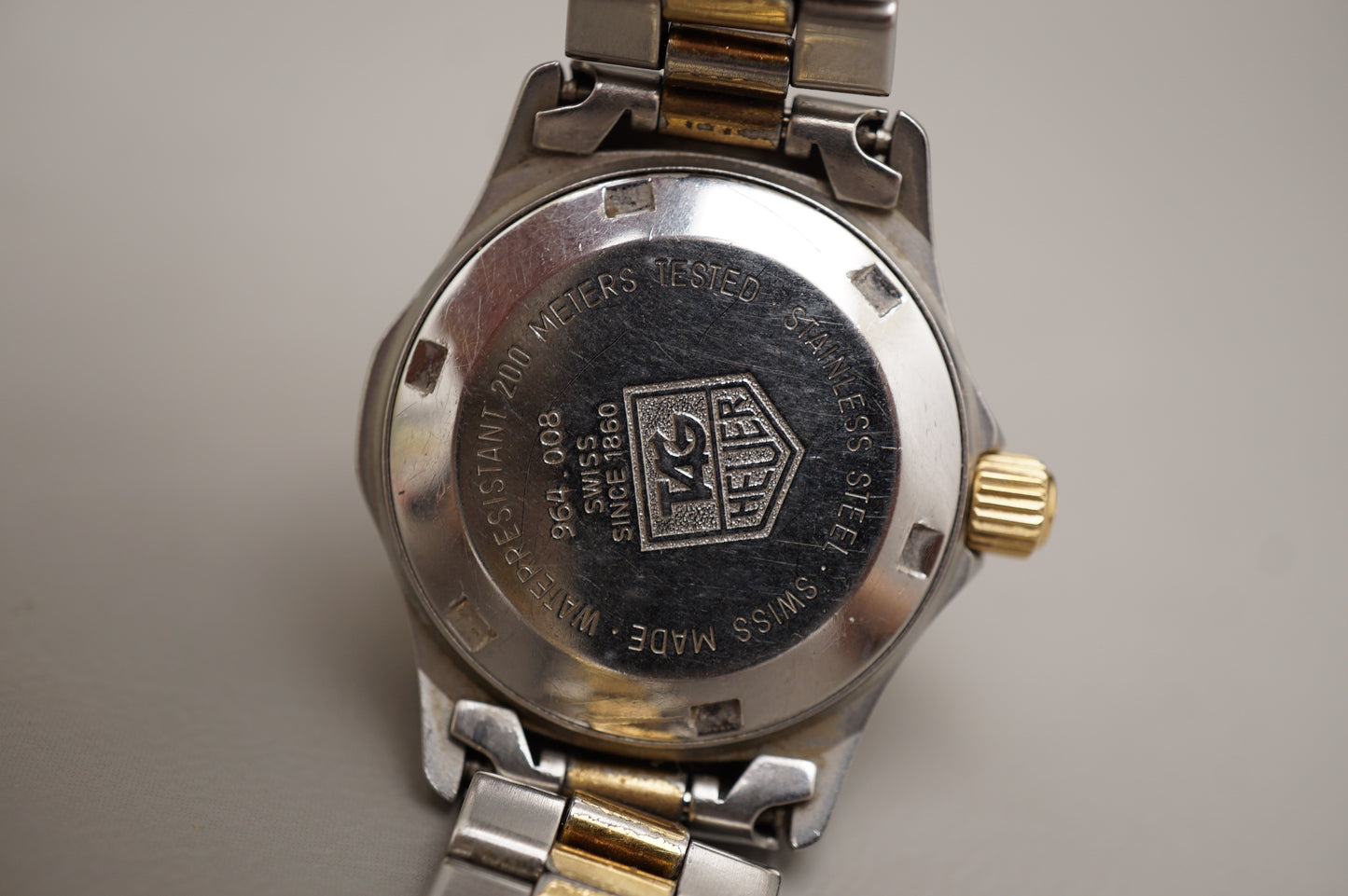 Tag Heuer 2000 964.008 Two Tone Gold Dial Professional Ladies Quartz Watch