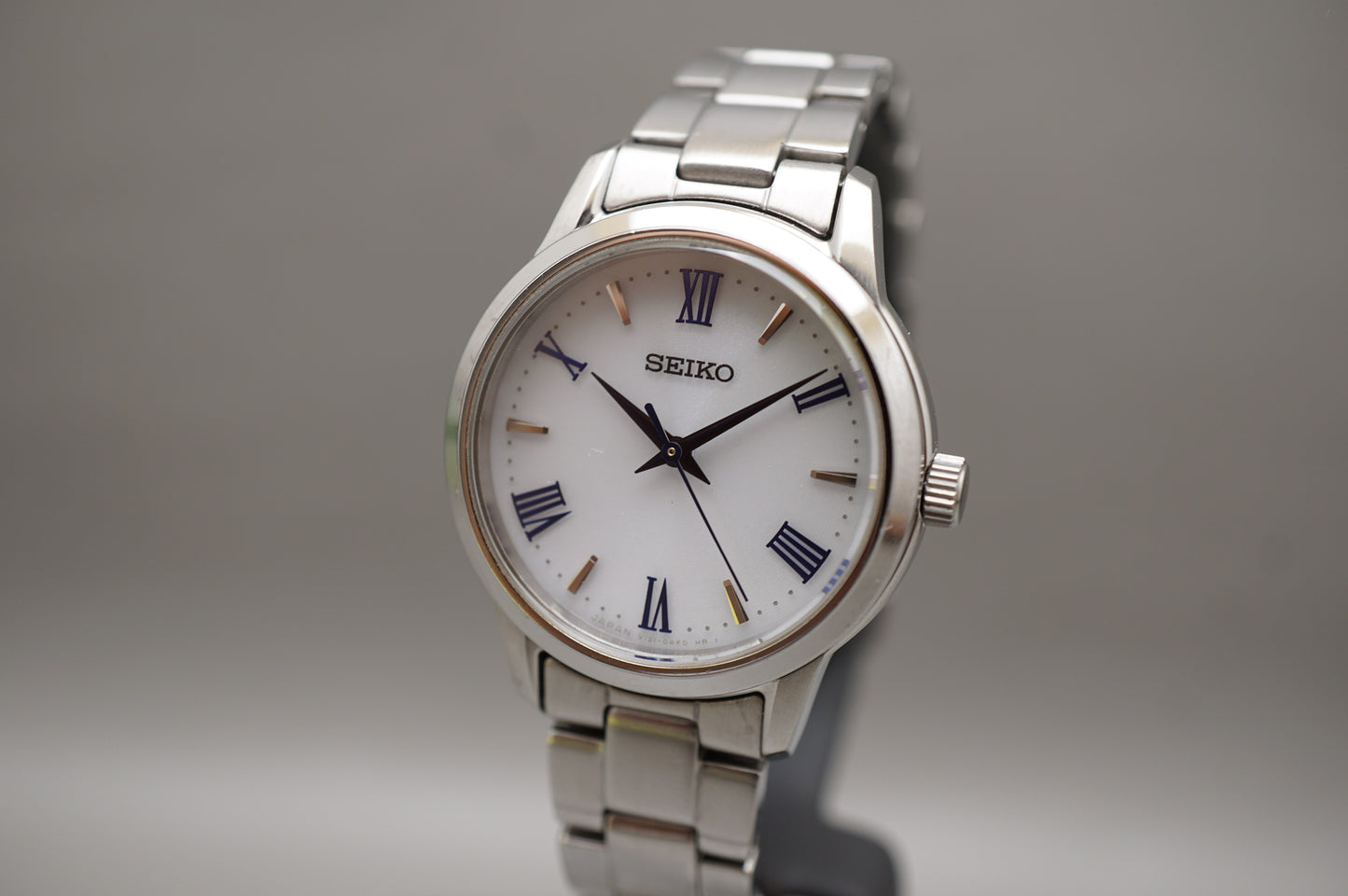 Seiko Selection STPX047 V131 White Roman Numeral Dial Ladies Solar Quartz Watch
