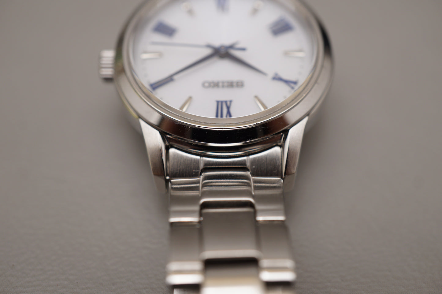 Seiko Selection STPX047 V131 White Roman Numeral Dial Ladies Solar Quartz Watch