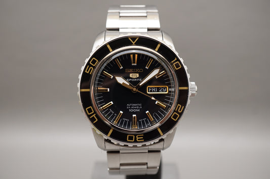 Seiko 5 Sports SNZH57J1 7S36 Fifty Five Fathoms Black Dial Automatic Watch