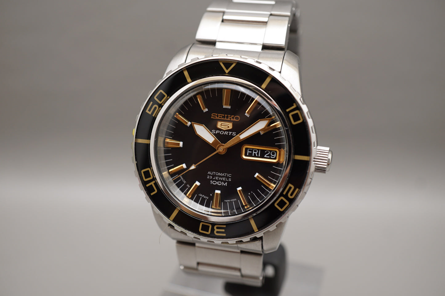 Seiko 5 Sports SNZH57J1 7S36 Fifty Five Fathoms Black Dial Automatic Watch