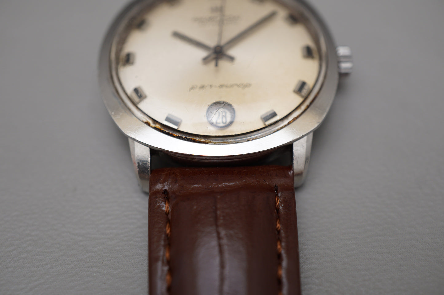 Vintage 1970s Hamilton Pan-Europ 64045-3 Swiss Steel Date Automatic Watch