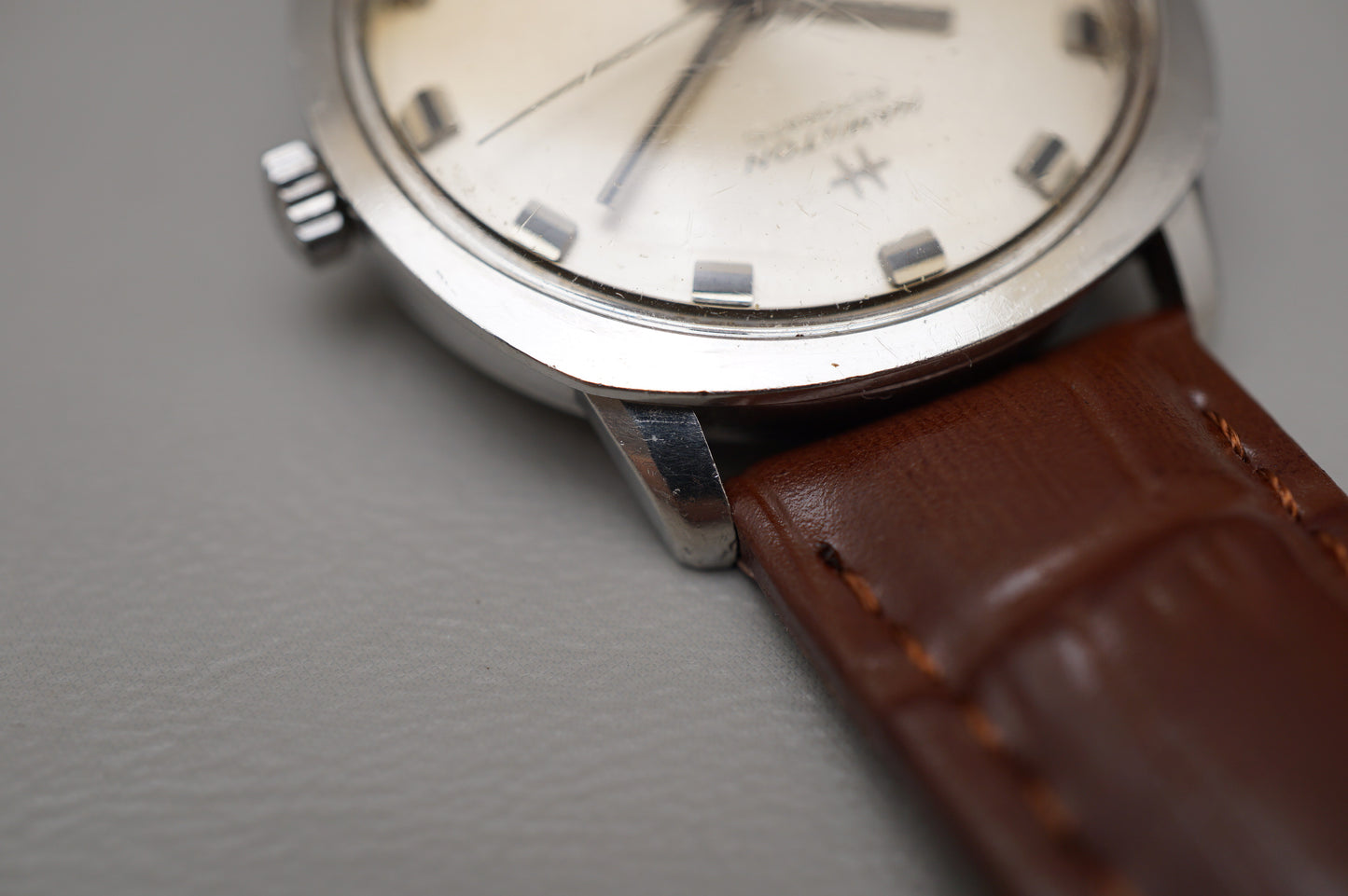 Vintage 1970s Hamilton Pan-Europ 64045-3 Swiss Steel Date Automatic Watch