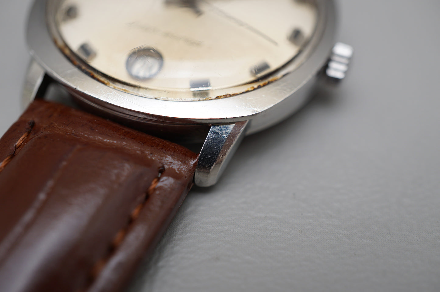 Vintage 1970s Hamilton Pan-Europ 64045-3 Swiss Steel Date Automatic Watch
